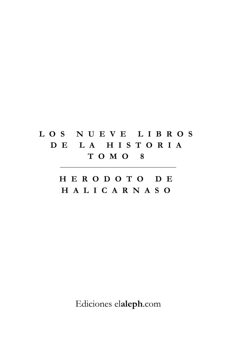 Los nueve libros de la Historia (libro VIII)